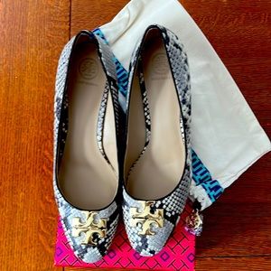 Tory Burch Wedge Roccia/Coconut/Gold size 10